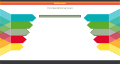 Desktop Screenshot of myonlinedictionary.com